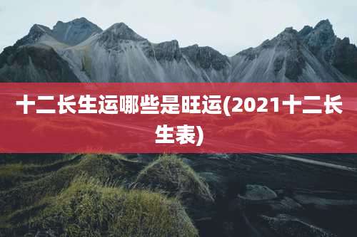 十二长生运哪些是旺运(2021十二长生表)