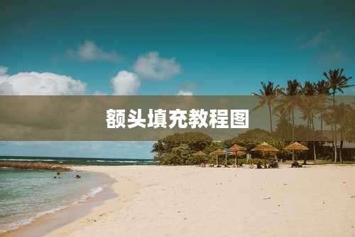 额头填充教程图