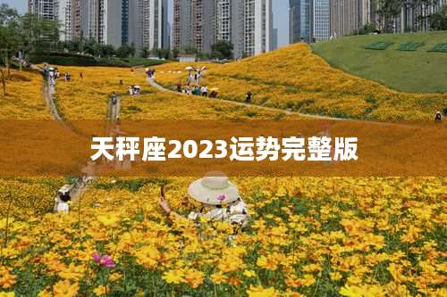 天秤座2023运势完整版