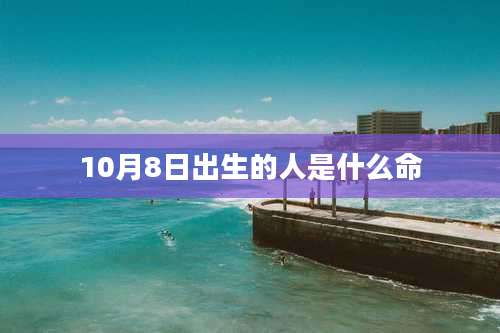 10月8日出生的人是什么命