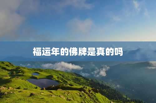 福运年的佛牌是真的吗