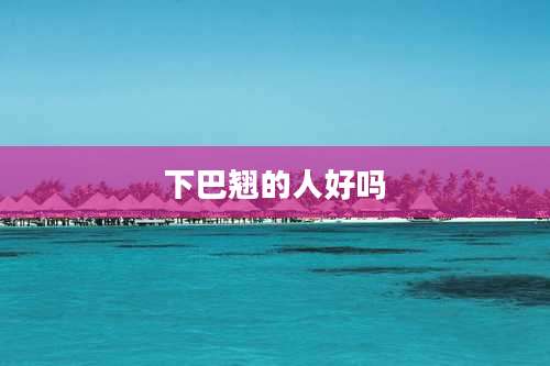 下巴翘的人好吗