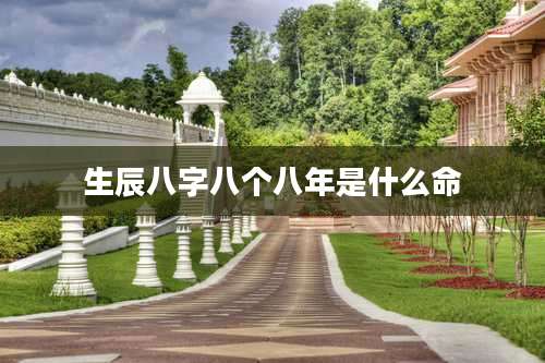 生辰八字八个八年是什么命