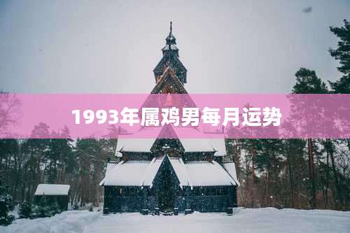 1993年属鸡男每月运势