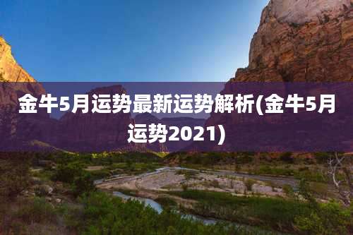 金牛5月运势最新运势解析(金牛5月运势2021)