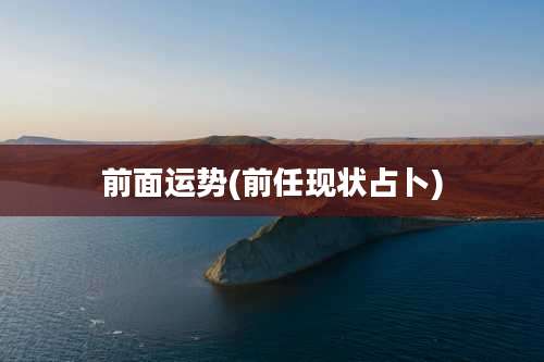 前面运势(前任现状占卜)