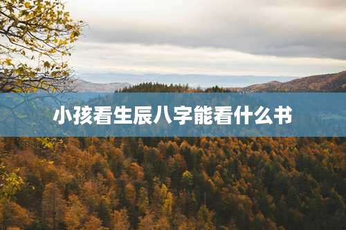 小孩看生辰八字能看什么书