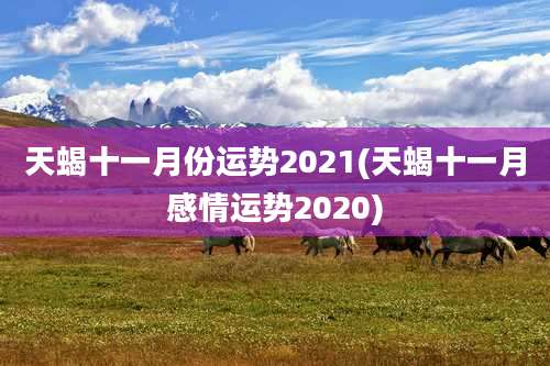天蝎十一月份运势2021(天蝎十一月感情运势2020)