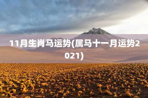11月生肖马运势(属马十一月运势2021)