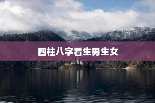 四柱八字看生男生女