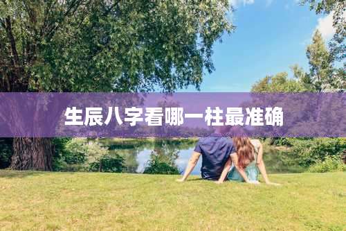 生辰八字看哪一柱最准确