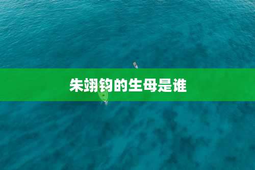 朱翊钧的生母是谁