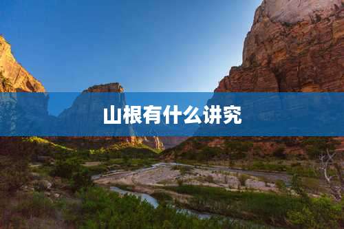 山根有什么讲究