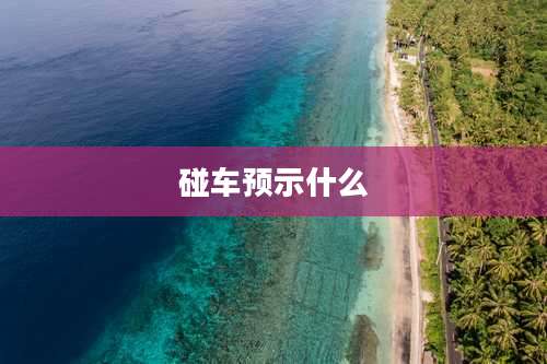 碰车预示什么
