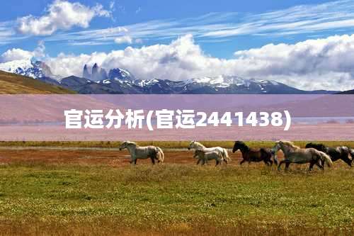 官运分析(官运2441438)