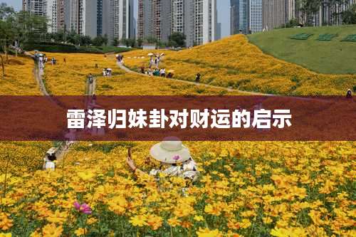 雷泽归妹卦对财运的启示