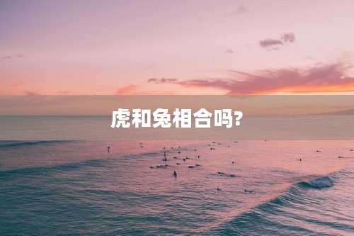 虎和兔相合吗?