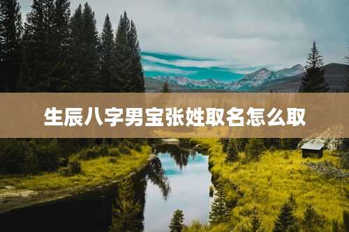 生辰八字男宝张姓取名怎么取