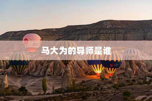 马大为的导师是谁