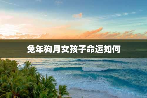 兔年狗月女孩子命运如何