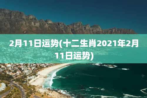 2月11日运势(十二生肖2021年2月11日运势)