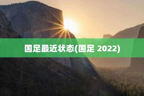 国足最近状态(国足 2022)