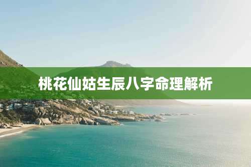 桃花仙姑生辰八字命理解析