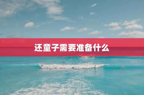 还童子需要准备什么