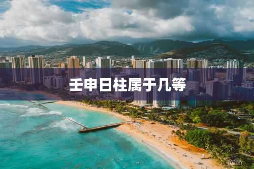 壬申日柱属于几等