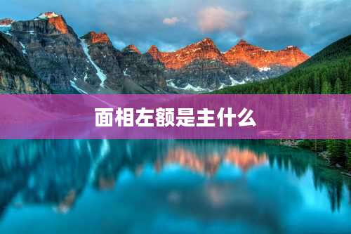 面相左额是主什么