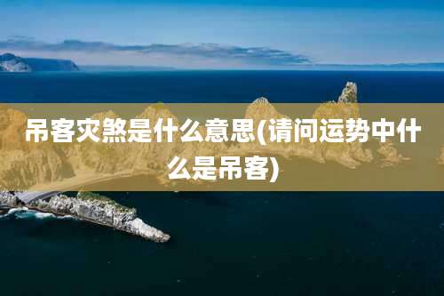 吊客灾煞是什么意思(请问运势中什么是吊客)