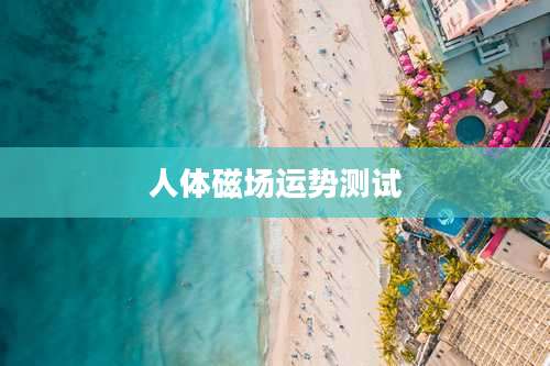 人体磁场运势测试