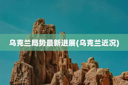 乌克兰局势最新进展(乌克兰近况)