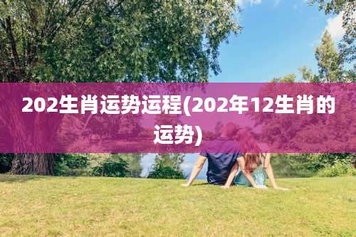 202生肖运势运程(202年12生肖的运势)