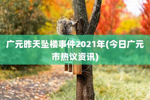 广元昨天坠楼事件2021年(今日广元市热议资讯)