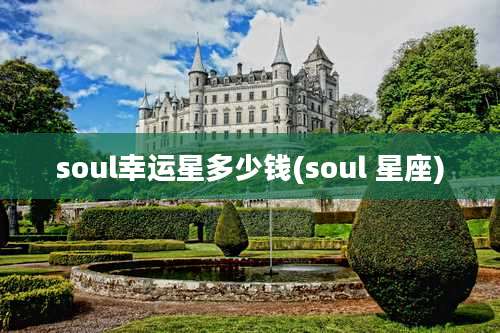 soul幸运星多少钱(soul 星座)