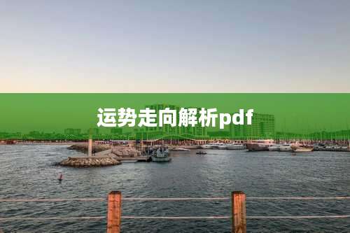 运势走向解析pdf