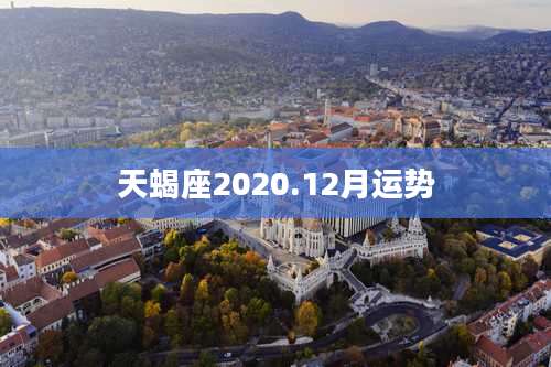 天蝎座2020.12月运势