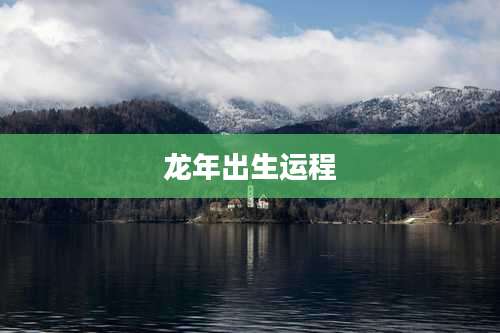 龙年出生运程