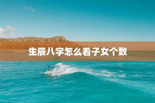 生辰八字怎么看子女个数