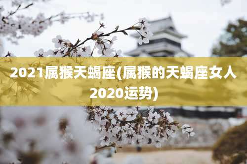 2021属猴天蝎座(属猴的天蝎座女人2020运势)
