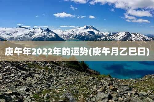 庚午年2022年的运势(庚午月乙巳日)