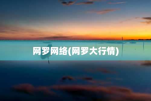 网罗网络(网罗大行情)