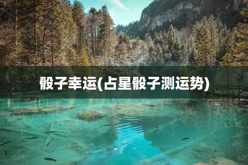 骰子幸运(占星骰子测运势)