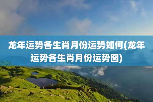 龙年运势各生肖月份运势如何(龙年运势各生肖月份运势图)
