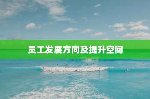员工发展方向及提升空间