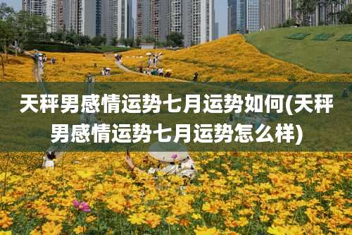 天秤男感情运势七月运势如何(天秤男感情运势七月运势怎么样)