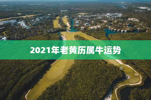 2021年老黄历属牛运势