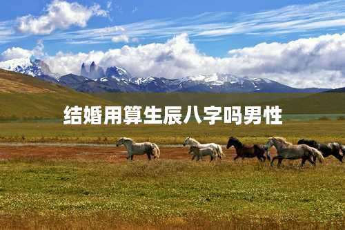 结婚用算生辰八字吗男性