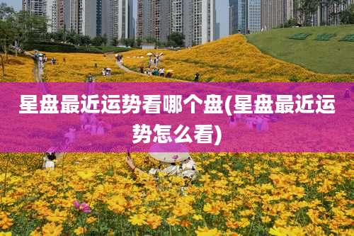 星盘最近运势看哪个盘(星盘最近运势怎么看)